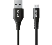 Придбати - кабель та перехідник  Адаптер Trust NDURA USB-A - microUSB 1m black (23567)