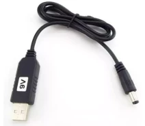 Придбати - кабель та перехідник  Кабель Power Boost cable USB-DC 5.5x2.1 9V 1 м чорний