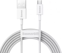 Придбати - кабель та перехідник  Кабель Baseus Fast Charging Data Cable USB to Micro 2A 2m (CAMYS-A02)білий