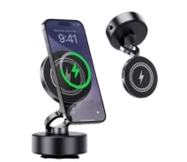Придбати - автомобільний тримач  Автотримач JILE D1 Electric Vacuum Adsorption Wireless Charger чорний