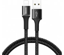 Придбати - кабель та перехідник  Baseus Halo USB For Type-C 2A 2M Black (CATGH-C01)