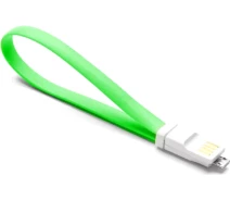 Придбати - кабель та перехідник  Кабель KingMi Colorful Portable USB cable 20CM Green