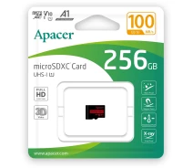 Придбати - карту пам'яті  Карта пам'яті Apacer microSDXC UHS-I 256GB R100 V10 A1 (AP256GMCSX10UB-RA)