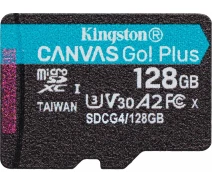 Придбати - карту пам'яті  Карта пам'яті Kingston MicroSDXC 128GB Canvas Go Plus Gen4 200MB/s A2 U3 V30 (SDCG4/128GBSP)