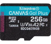 Придбати - карту пам'яті  Карта пам'яті Kingston MicroSDXC 256GB Canvas Go Plus Gen4 200MB/s A2 U3 V30 (SDCG4/256GBSP)