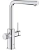 Фото № 1 Змішувач для кухні Grohe Blue Pure Minta, хром (30601000)