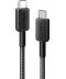 Фото № 1 Кабель ANKER 322 Type-C/Type-C 0.9m Nylon (A81F5G11) чорний