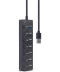 Фото № 5 Концентратор USB2.0/USB3.2 Gen2 Gembird UHB-U3P1U2P6P-01