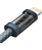 Фото № 5 Кабель Baseus Type-C to Lightning 20W 1m (CALD000016) сірий