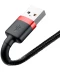 Фото № 3 Кабель Baseus USB to Lightning 1.5A 2m (CALKLF-C19) червоний/чорний