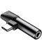 Фото № 1 Адаптер AUX Baseus L41 Type-C to Type-C +3.5mm(CATL41-01)чор