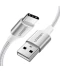 Фото № 1 Кабель UGREEN US288 USB/Type-C 3A 1m Aluminum Braid (60131) білий