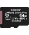 Фото № 1 Карта пам'яті Kingston 64GB microSDXC Canvas Select Plus 100R A1 C10 (SDCS2/64GBSP)