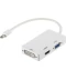 Фото № 1 Кабель PowerPlant mini DisplayPort (Thunderbolt) - HDMI, DVI, VGA (3 в 1) CA910946