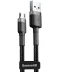 Фото № 1 Кабель Baseus Cafule Cable USB to Micro 1.5A 2m Grey/Black (CAMKLF-CG1)