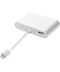 Фото № 2 Кабель PowerPlant Lightning (M) - HDMI, VGA, 3.5 мм (F) (CA911929)