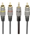 Фото № 1 Кабель Cablexpert Аудіо-відео 3.5 Jack (4pin)-3RCA, 1.5м (CCAP-4P3R-1.5M)