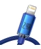 Фото № 2 Кабель Baseus USB to Lightning 2.4A 2m (CAJY000103) синій