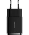 Фото № 1 Зарядний пристрій Baseus Compact 2U 10.5W (CCXJ010201) чорний