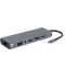 Фото № 1 Док-станція Cablexpert USB-C Grey (A-CM-COMBO8-01)