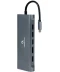 Фото № 2 Док-станція Cablexpert USB-C Grey (A-CM-COMBO8-01)