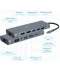 Фото № 3 Док-станція Cablexpert USB-C Grey (A-CM-COMBO8-01)