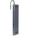 Фото № 2 Док-станція Cablexpert USB-C Grey (A-CM-COMBO9-01)