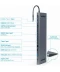 Фото № 3 Док-станція Cablexpert USB-C Grey (A-CM-COMBO9-01)