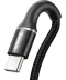 Фото № 2 Baseus Halo USB For Type-C 3A 1M Black (CATGH-B01)