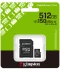 Фото № 1 Карта пам'яті Kingston MicroSDXC 512GB Canvas Select Plus Gen3 150MB/s A1 + SD-адаптер (SDCS3/512GB)
