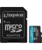 Фото № 1 Карта пам'яті Kingston MicroSDXC 128GB Canvas Go Plus Gen4 200MB/s A2 U3 V30 + SD-адаптер (SDCG4/128GB)